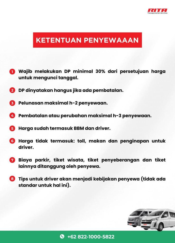 Syarat dan Ketentuan Rita Trnasportation