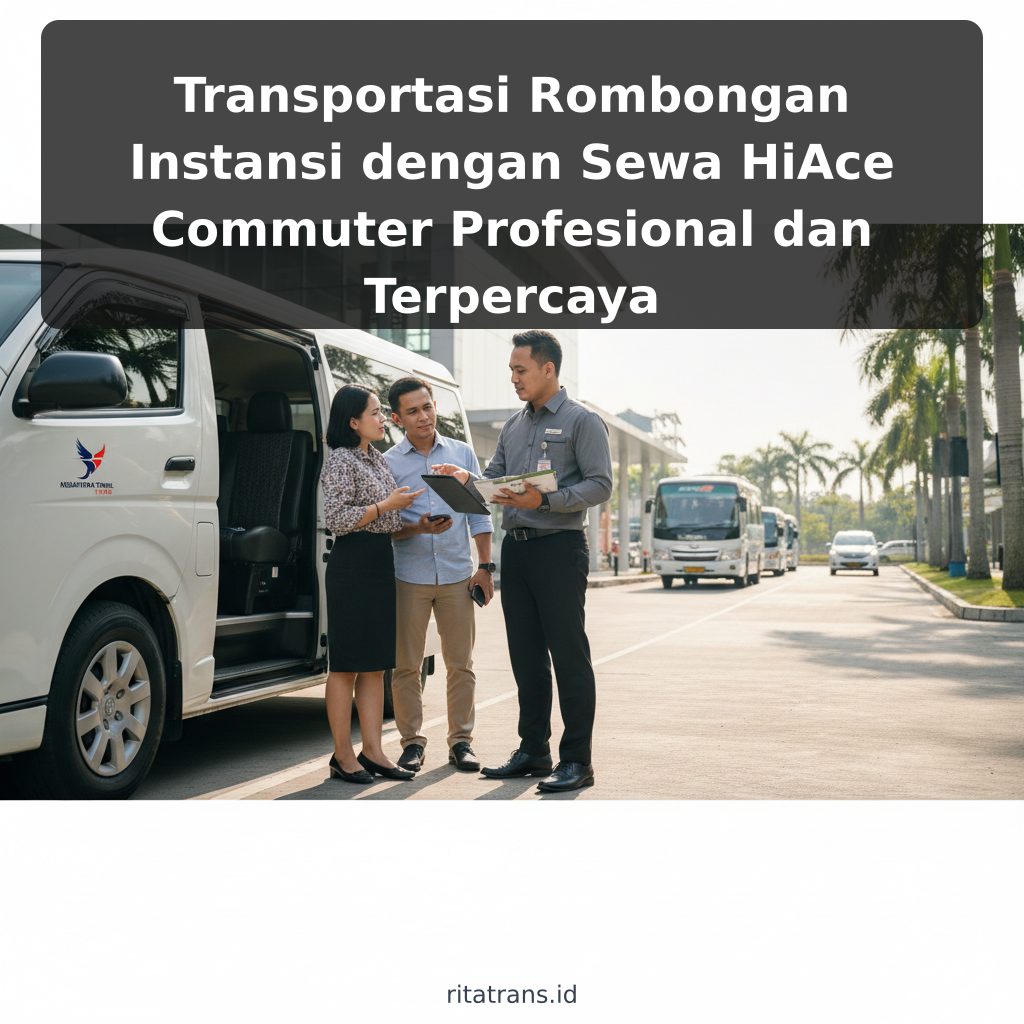 Transportasi Rombongan Instansi dengan Sewa HiAce Commuter Profesional dan Terpercaya