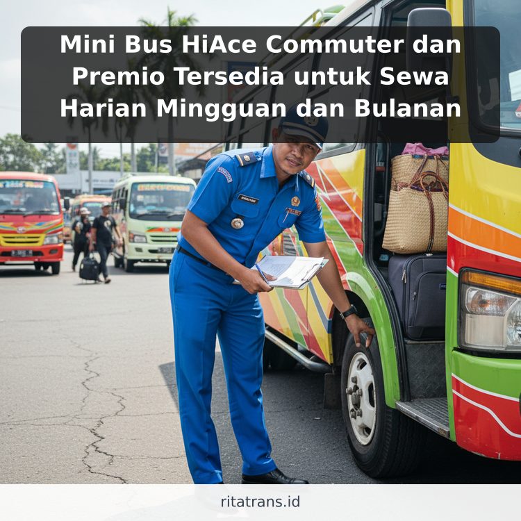 Mini Bus HiAce Commuter dan Premio Tersedia untuk Sewa Harian Mingguan dan Bulanan